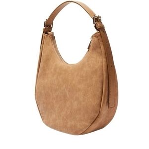 Tan Leather Hobo Bag